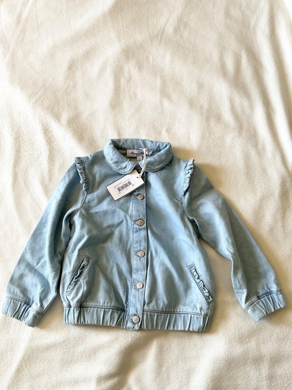 NWT TARTINE ET CHOCOLAT  girl denim jacket 4Y 4T